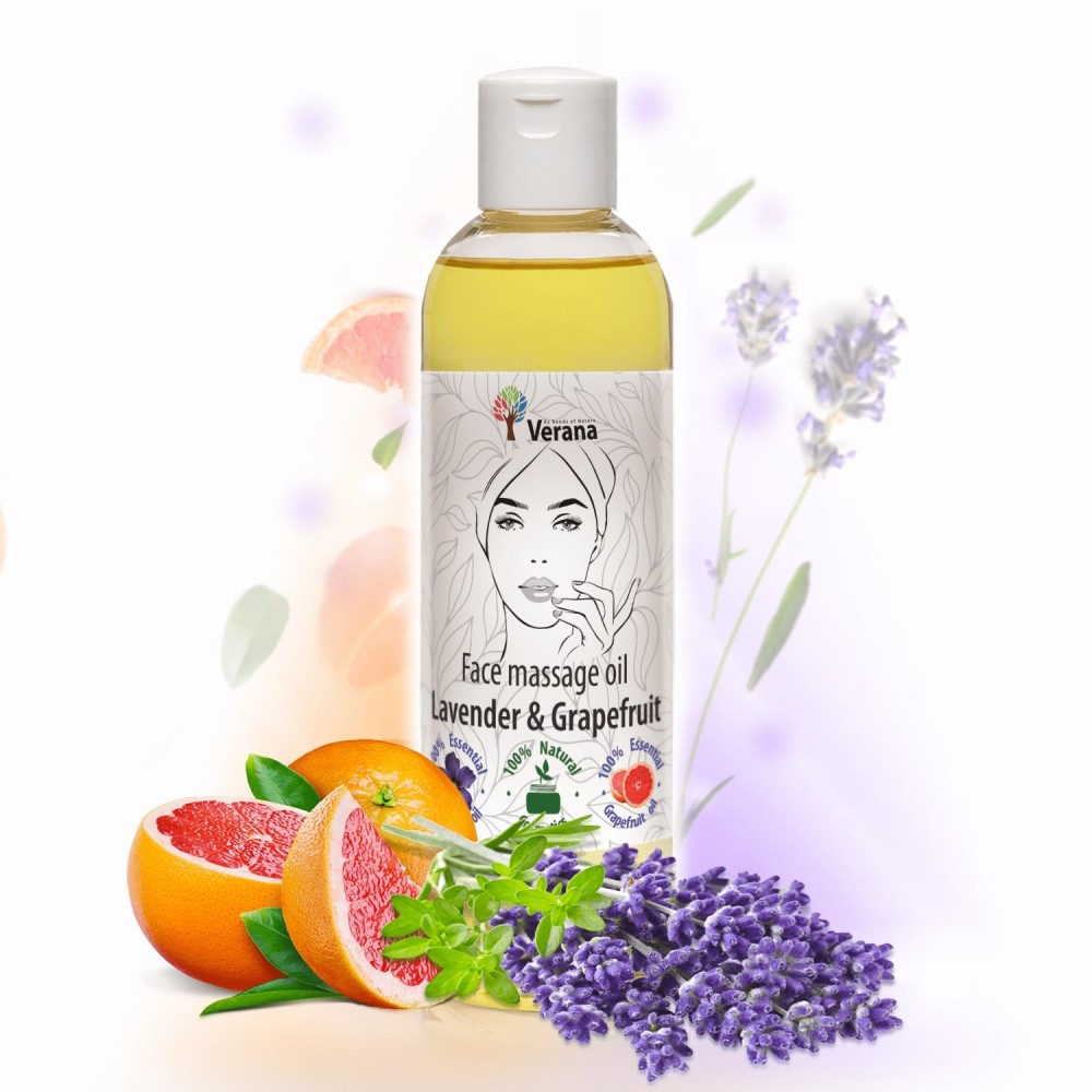 Face massage oil Verana «LAVENDER & GRAPEFRUIT»